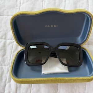 Gucci Black Square Sunglasses